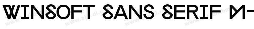 WinSoft Sans Serif M字体转换